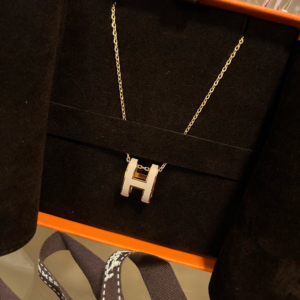SOLD- 100% Authentic Hermes Pop H necklace, NWT